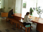 岐阜県立図書館の入口