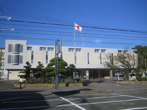 蒲郡市立図書館の外観