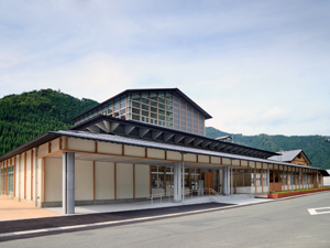 おおい町立大飯図書館の外観