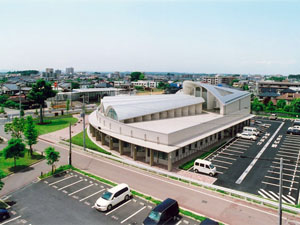 水戸市立見和図書館の外観